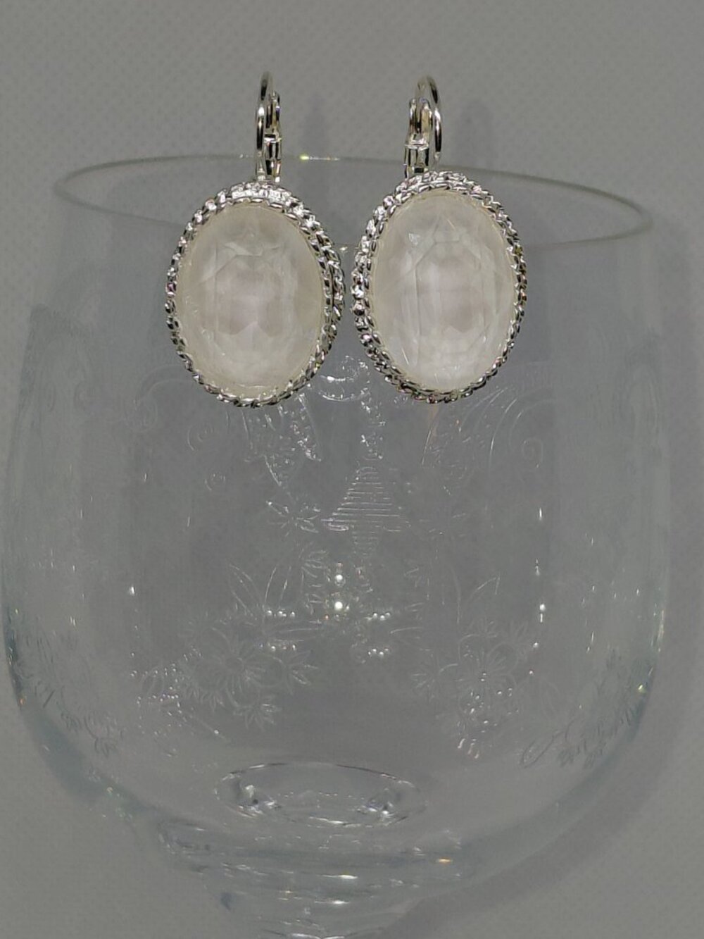 The Swarovski Crystal White Ignite Leverbacks - Picture 5 of 8